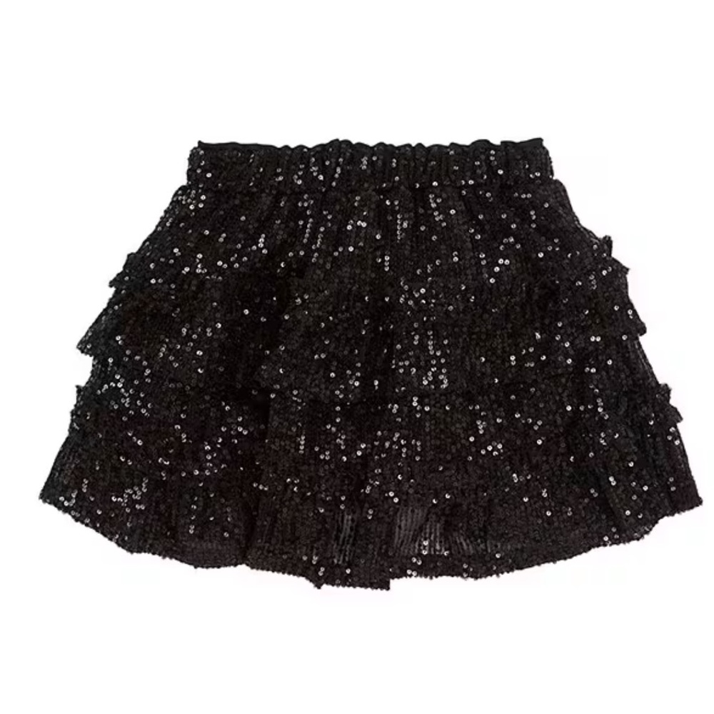 NWT Chelsea & Violet
Big Girls 7-16 Sequin Ruffle Mini Skirt